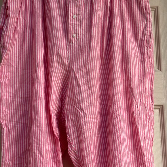 Old Navy Poplin Pajama pant size XL pink/white stripe - Picture 2 of 5